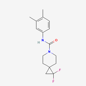 molecular formula C16H20F2N2O B2846707 N-(3,4-Dimethylphenyl)-2,2-difluoro-6-azaspiro[2.5]octane-6-carboxamide CAS No. 2319725-76-1