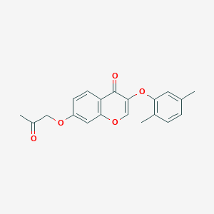 3-(2,5-dimethylphenoxy)-7-(2-oxopropoxy)-4H-chromen-4-one