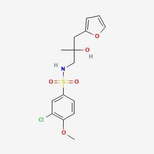 3-chloro-N-(3-(furan-2-yl)-2-hydroxy-2-methylpropyl)-4-methoxybenzenesulfonamide