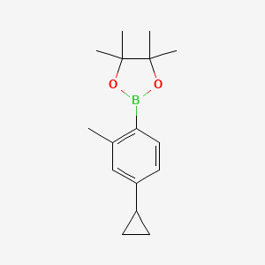 2-(4-Cyclopropyl-2-methylphenyl)-4,4,5,5-tetramethyl-1,3,2-dioxaborolane