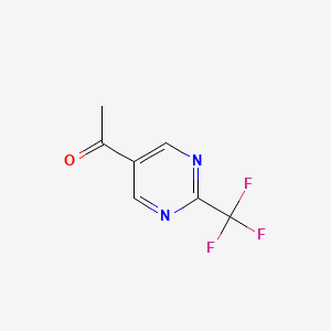 molecular formula C7H5F3N2O B2846735 1-(2-(Trifluoromethyl)pyrimidin-5-yl)ethanone CAS No. 1367970-52-2