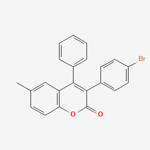 3-(4-Bromophenyl)-6-methyl-4-phenylchromen-2-one