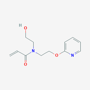 molecular formula C12H16N2O3 B2846741 N-(2-hydroxyethyl)-N-[2-(pyridin-2-yloxy)ethyl]prop-2-enamide CAS No. 2094538-13-1