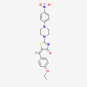 (E)-5-(4-ethoxybenzylidene)-2-(4-(4-nitrophenyl)piperazin-1-yl)thiazol-4(5H)-one