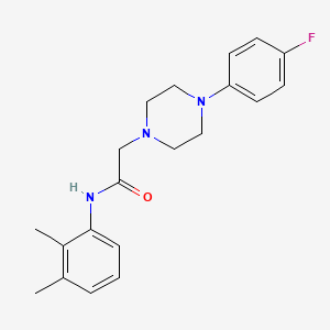 molecular formula C20H24FN3O B2846746 N-(2,3-二甲基苯基)-2-[4-(4-氟苯基)哌嗪-1-基]乙酰胺 CAS No. 329080-03-7