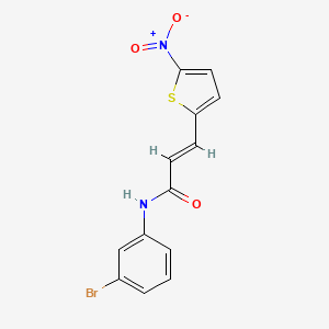 (E)-N-(3-bromophenyl)-3-(5-nitrothiophen-2-yl)acrylamide