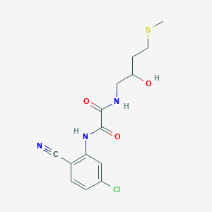 N'-(5-Chloro-2-cyanophenyl)-N-(2-hydroxy-4-methylsulfanylbutyl)oxamide