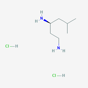 (3S)-5-Methylhexane-1,3-diamine;dihydrochloride