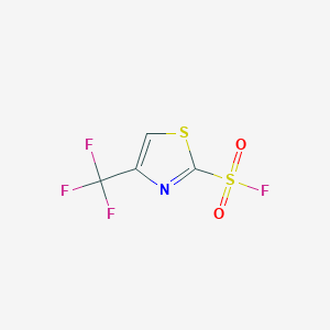 molecular formula C4HF4NO2S2 B2846777 4-(Trifluoromethyl)thiazole-2-sulfonyl fluoride CAS No. 2287312-51-8