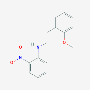 molecular formula C15H16N2O3 B2846797 N-[2-(2-methoxyphenyl)ethyl]-2-nitroaniline CAS No. 1240683-31-1