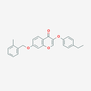 3-(4-ethylphenoxy)-7-[(2-methylbenzyl)oxy]-4H-chromen-4-one