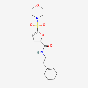 molecular formula C17H24N2O5S B2846811 N-(2-(cyclohex-1-en-1-yl)ethyl)-5-(morpholinosulfonyl)furan-2-carboxamide CAS No. 1172045-77-0