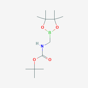 molecular formula C12H24BNO4 B2846813 N-BOC-Aminomethylboronic acid pinacol ester CAS No. 2144499-63-6