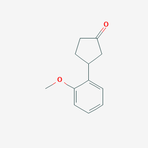 molecular formula C12H14O2 B2846817 3-(2-甲氧基苯基)环戊酮 CAS No. 118298-27-4