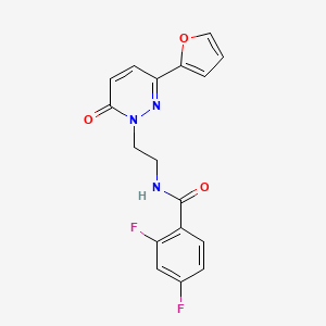 2,4-difluoro-N-(2-(3-(furan-2-yl)-6-oxopyridazin-1(6H)-yl)ethyl)benzamide