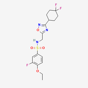 N-((3-(4,4-difluorocyclohexyl)-1,2,4-oxadiazol-5-yl)methyl)-4-ethoxy-3-fluorobenzenesulfonamide