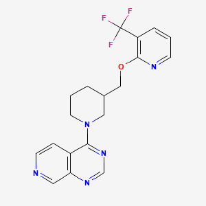 4-[3-[[3-(Trifluoromethyl)pyridin-2-yl]oxymethyl]piperidin-1-yl]pyrido[3,4-d]pyrimidine
