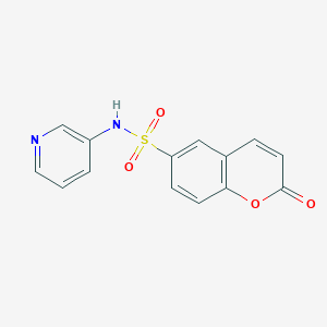 molecular formula C14H10N2O4S B2846841 2-氧代-N-(吡啶-3-基)-2H-香豆素-6-磺酰胺 CAS No. 873579-93-2