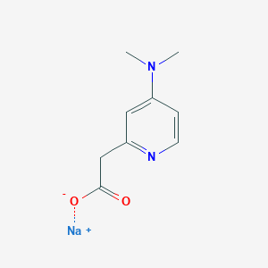 molecular formula C9H11N2NaO2 B2846887 Sodium 2-[4-(dimethylamino)pyridin-2-yl]acetate CAS No. 2197055-33-5