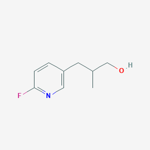 molecular formula C9H12FNO B2846910 3-(6-Fluoropyridin-3-yl)-2-methylpropan-1-ol CAS No. 2248339-07-1