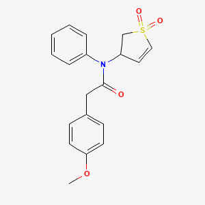 N-(1,1-dioxido-2,3-dihydrothiophen-3-yl)-2-(4-methoxyphenyl)-N-phenylacetamide