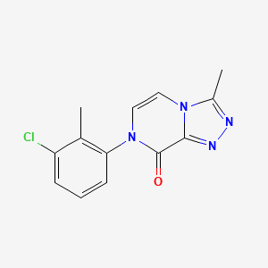 molecular formula C13H11ClN4O B2846914 7-(3-氯-2-甲基苯基)-3-甲基-[1,2,4]三唑并[4,3-a]吡嗪-8(7H)-酮 CAS No. 2034282-42-1