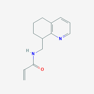 molecular formula C13H16N2O B2846928 N-(5,6,7,8-Tetrahydroquinolin-8-ylmethyl)prop-2-enamide CAS No. 2361657-07-8