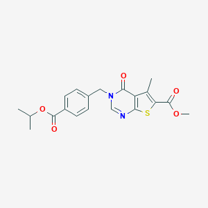 Methyl 3-[4-(isopropoxycarbonyl)benzyl]-5-methyl-4-oxo-3,4-dihydrothieno[2,3-d]pyrimidine-6-carboxylate