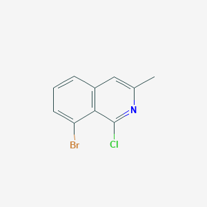 molecular formula C10H7BrClN B2846938 8-Bromo-1-chloro-3-methylisoquinoline CAS No. 1603505-51-6