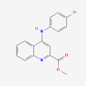 molecular formula C17H13BrN2O2 B2846943 甲基-4-((4-溴苯基)氨基)喹啉-2-羧酸酯 CAS No. 1206992-43-9