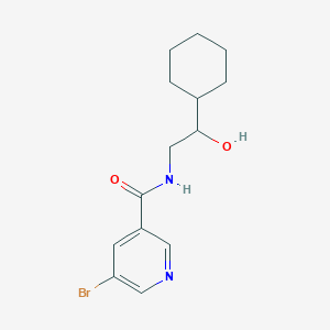 molecular formula C14H19BrN2O2 B2846950 5-溴-N-(2-环己基-2-羟乙基)烟酰胺 CAS No. 1790198-41-2