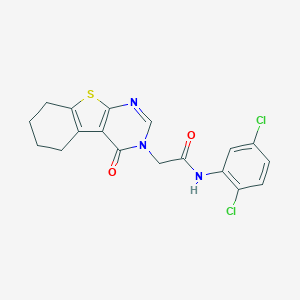 N-(2,5-dichlorophenyl)-2-(4-oxo-5,6,7,8-tetrahydro[1]benzothieno[2,3-d]pyrimidin-3(4H)-yl)acetamide