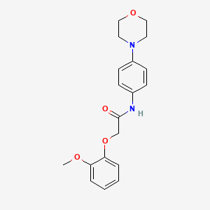 molecular formula C19H22N2O4 B2846976 2-(2-methoxyphenoxy)-N-(4-morpholinophenyl)acetamide CAS No. 924821-50-1