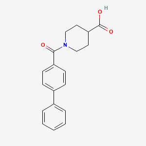 1-([1,1'-biphenyl]-4-carbonyl)piperidine-4-carboxylic acid