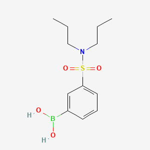 molecular formula C12H20BNO4S B2847080 3-(二正丙基磺酰基)苯硼酸 CAS No. 1449145-31-6