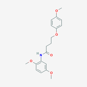 molecular formula C19H23NO5 B284709 N-(2,5-dimethoxyphenyl)-4-(4-methoxyphenoxy)butanamide 