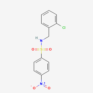 N-[(2-chlorophenyl)methyl]-4-nitrobenzenesulfonamide