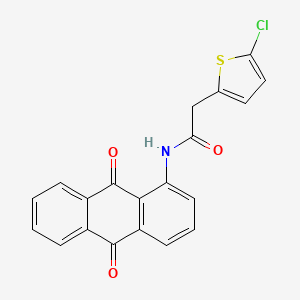 2-(5-chlorothiophen-2-yl)-N-(9,10-dioxo-9,10-dihydroanthracen-1-yl)acetamide
