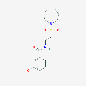 molecular formula C16H24N2O4S B2847099 N-(2-(azepan-1-ylsulfonyl)ethyl)-3-methoxybenzamide CAS No. 899997-14-9