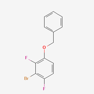 molecular formula C13H9BrF2O B2847103 1-(Benzyloxy)-3-bromo-2,4-difluorobenzene CAS No. 1881328-16-0