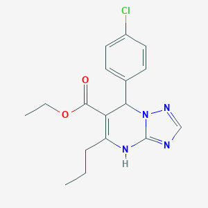 Ethyl 7-(4-chlorophenyl)-5-propyl-4,7-dihydro[1,2,4]triazolo[1,5-a]pyrimidine-6-carboxylate