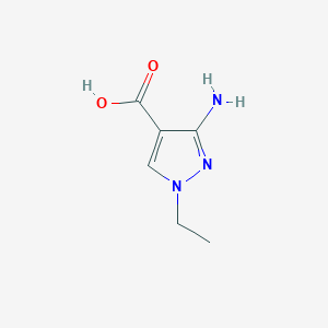 molecular formula C6H9N3O2 B2847113 3-amino-1-ethyl-1H-pyrazole-4-carboxylic acid CAS No. 1788527-71-8
