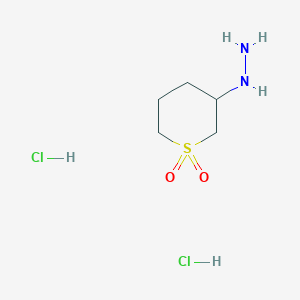 3-Hydrazinyl-1lambda6-thiane-1,1-dione dihydrochloride