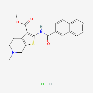 Methyl 2-(2-naphthamido)-6-methyl-4,5,6,7-tetrahydrothieno[2,3-c]pyridine-3-carboxylate hydrochloride