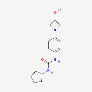 1-Cyclopentyl-3-(4-(3-methoxyazetidin-1-yl)phenyl)urea