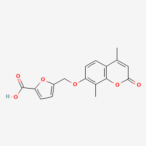 5-{[(4,8-dimethyl-2-oxo-2H-chromen-7-yl)oxy]methyl}-2-furoic acid