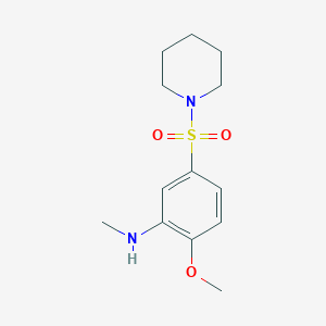 2-methoxy-N-methyl-5-(piperidin-1-ylsulfonyl)aniline
