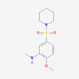 molecular formula C13H20N2O3S B2847177 2-methoxy-N-methyl-5-(piperidin-1-ylsulfonyl)aniline CAS No. 942033-54-7