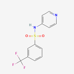 molecular formula C12H9F3N2O2S B2847181 N-pyridin-4-yl-3-(trifluoromethyl)benzenesulfonamide CAS No. 667913-37-3