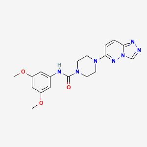 4-([1,2,4]triazolo[4,3-b]pyridazin-6-yl)-N-(3,5-dimethoxyphenyl)piperazine-1-carboxamide